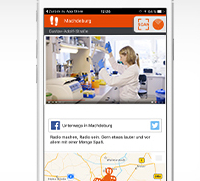 Screenshot - Machdeburg App an der Universität Magdeburg