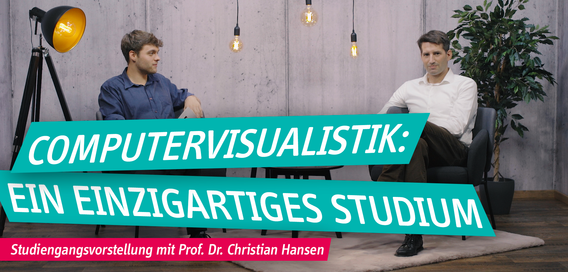 Header - Video Studiengangsvorstellung mit Prof. Dr. Christian Hansen