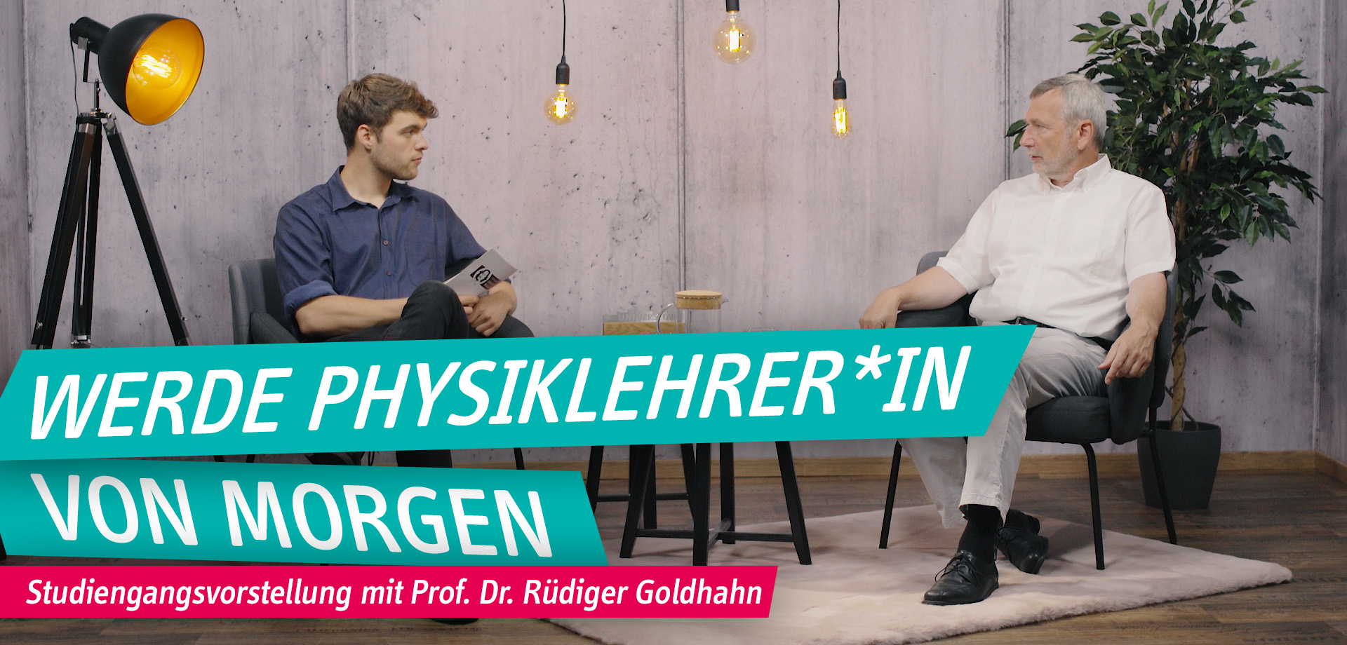 Header - Video Studiengangsvorstellung Lehramt Physik